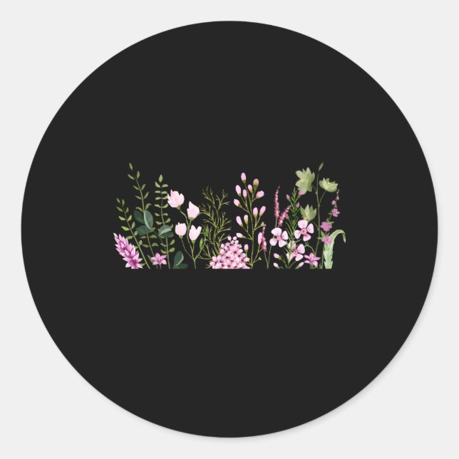 Raising A Wildflower Mom New Mama Mini Outfits  Classic Round Sticker (Front)