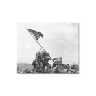 Raising American flag on Iwo Jima (1945)