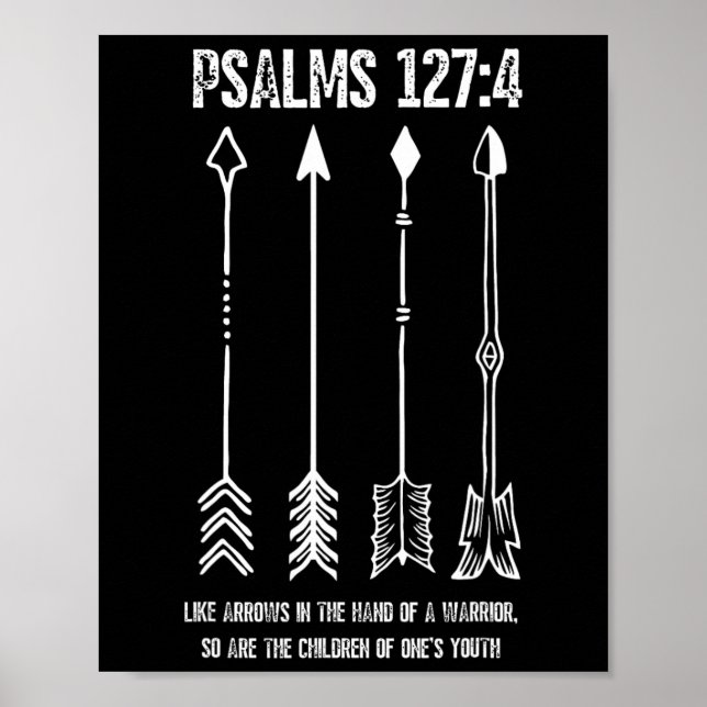 Raising Arrows Psalm 127;4 Mothers Day Christian B Poster (Front)