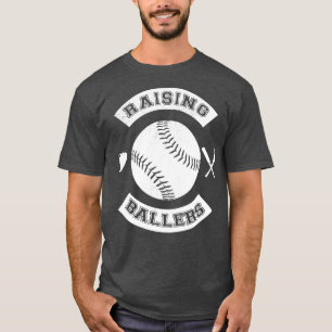 Raising Ballers Baseball Softball Athletes Parenti T-Shirt