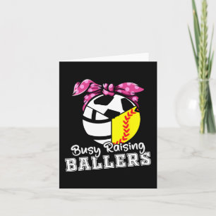 Raising Ballers - Funny Softball Volleyball Soccer Card