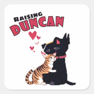 Raising Duncan Square Sticker