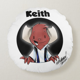 Raising Hell: Keith & Eve Round Cushion