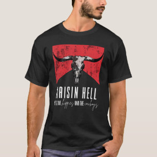 Raising-Hell With The Hippies And Cowboys Western T-Shirt