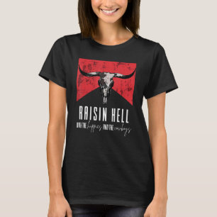 Raising-Hell With The Hippies And Cowboys Western T-Shirt