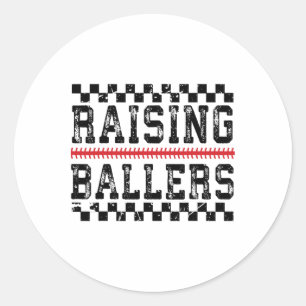 Raising Llers Funny Sell Footll Sports Mum Dad Classic Round Sticker
