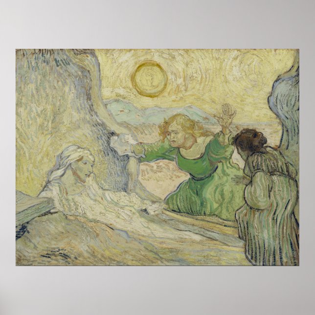Raising of Lazarus after Rembrandt by Van Gogh Poster (Front)