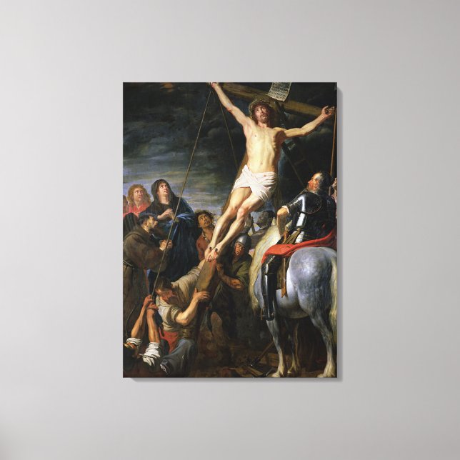 Raising the Cross, 1631-37 Canvas Print (Front)