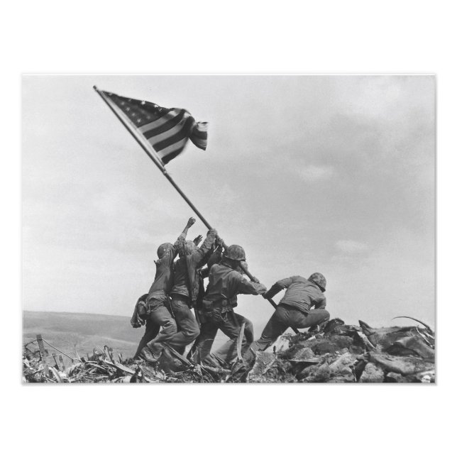 Raising the Flag on Iwo Jima Photo Print (Front)