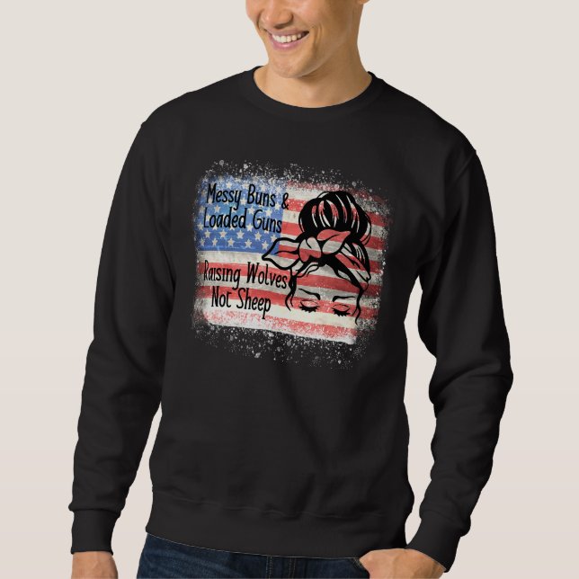 Raising Wolves Not Sheep Women's Sweatshirt (Front)