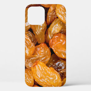 Raisins close up photo texture background. iPhone 12 case