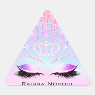 Raissa Crown 16th 15th Bridal Holographic5 Triangle Sticker