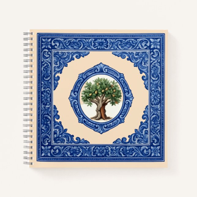 Raízes de Portugal: Design Árvore da Cortiça Notebook (Front)