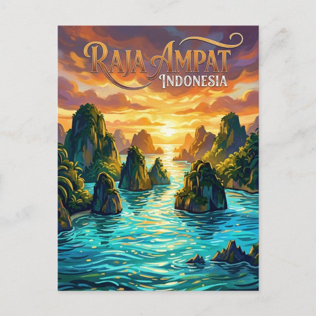 Raja Ampat Islands Indonesia Postcard (Front)