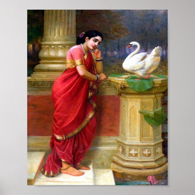 Raja Ravi Varma - Hamsa Damayanti Poster (Front)