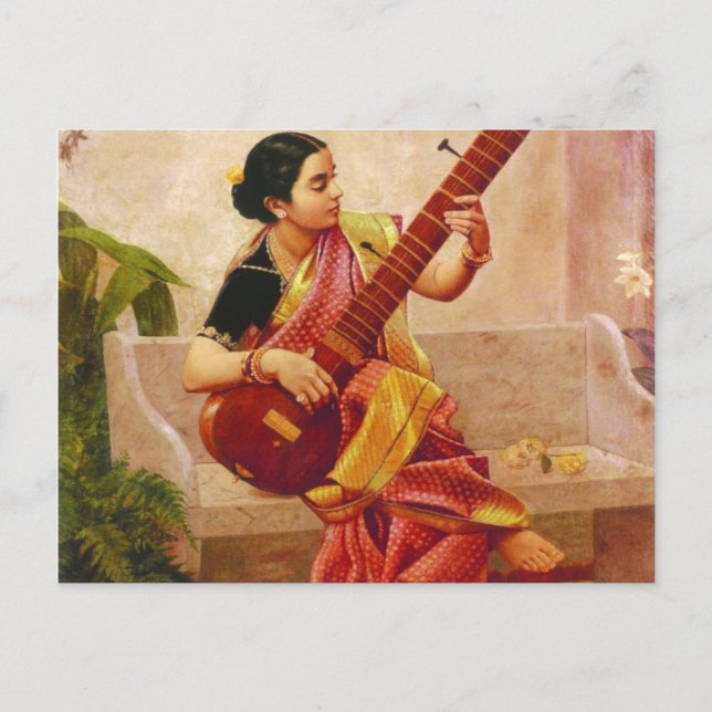 Raja Ravi Varma - Kadambari Postcard (Front)