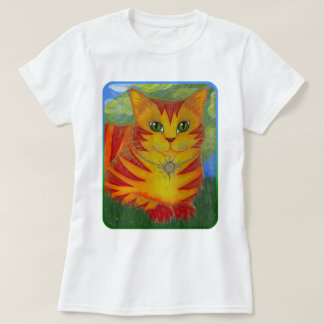 Rajah Golden Gold Sun Cat Fantasy Art Shirt