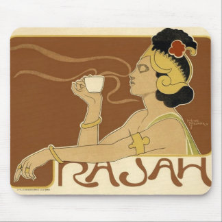 Rajah Vintage Coffee Ad Mouse Pad