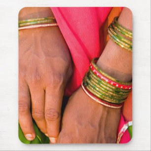 Rajasthan Close-up of Woman's Hands Mouse Pad