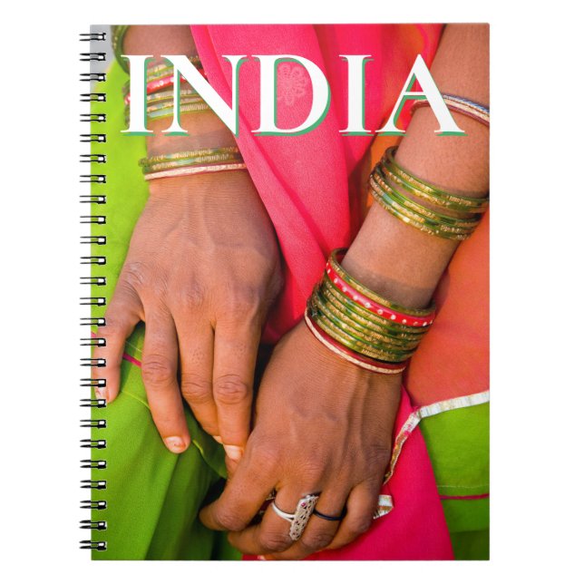 Rajasthan Close-up of Woman's Hands Notebook (Front)