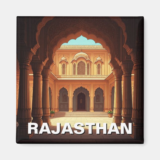 Rajasthan India Souvenir Magnet (Front)