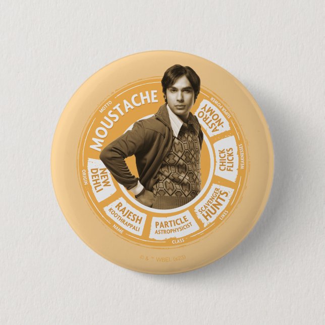 Rajesh Info Graphic 6 Cm Round Badge (Front)