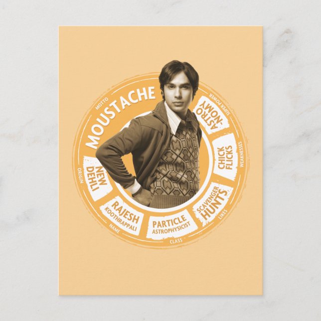 Rajesh Info Graphic Postcard (Front)