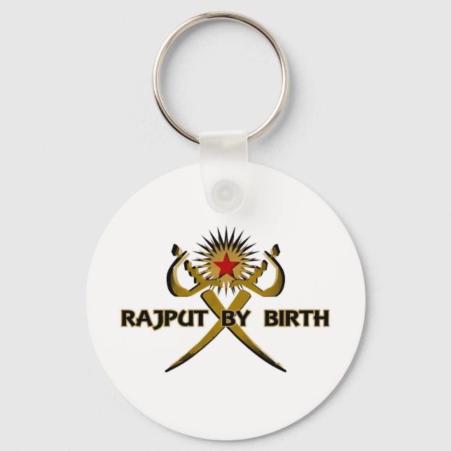 Rajput By Birth Sun-Star Key Ring (Front)