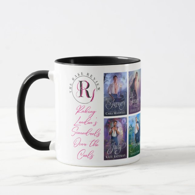 Rake Review 12-Cover Mug in White (Left)