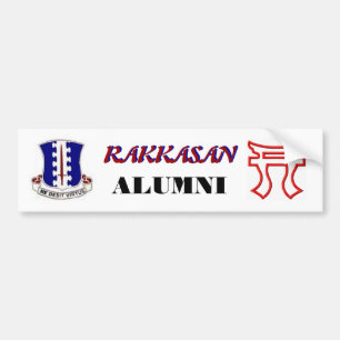 RAKKASAN 187th Alumni Bumper Sticker