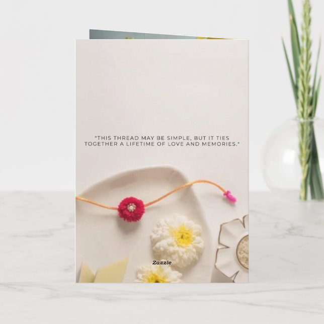 Raksha Bandhan Card (Back)