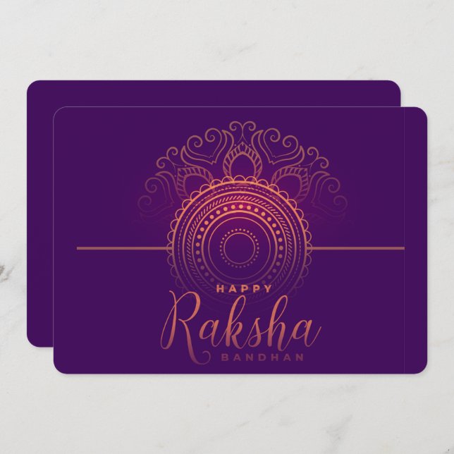 Raksha Bandhan Holiday Card (Front/Back)