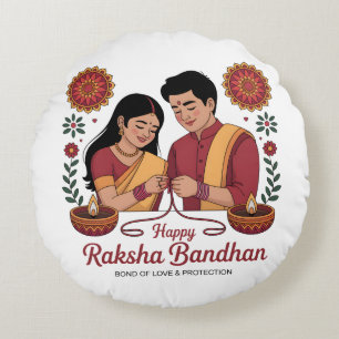 Raksha Bandhan Round Pillow