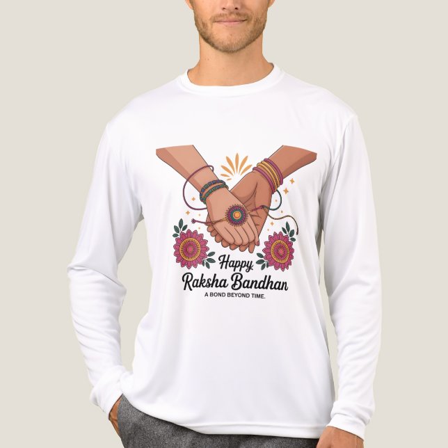 Raksha Bandhan Tri-blend Long Sleeve Shirt (Front)