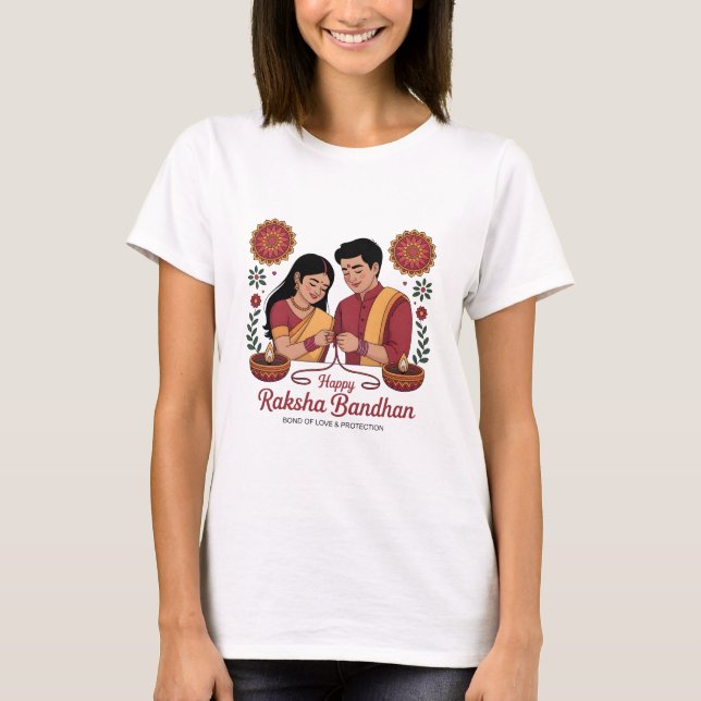 Raksha Bandhan Womens Basic T-Shirt (Front)