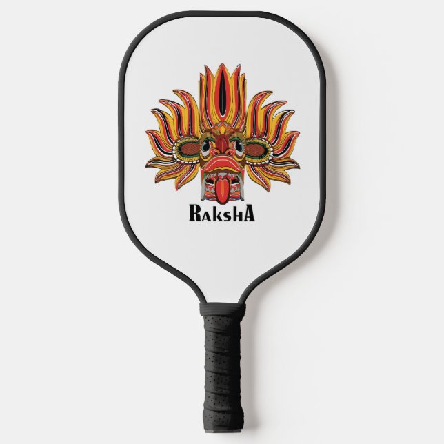 Raksha Mask Pickleball Paddle (Front)