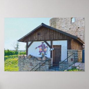 Rakvere Castle Toilet Building, Estonia Poster