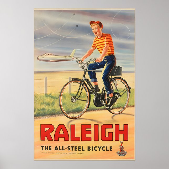 Raleigh Bicycle Poster (Front)