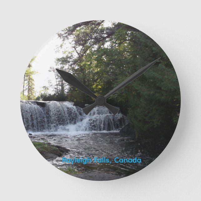 Raleigh Falls Round Clock (Front)