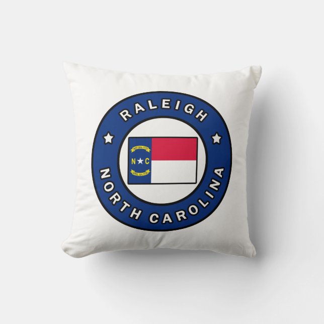 Raleigh North Carolina Cushion (Front)