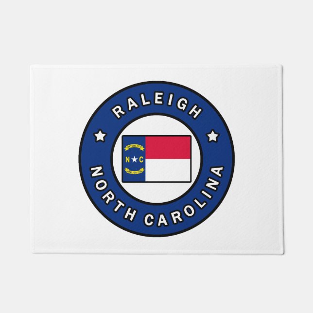 Raleigh North Carolina Doormat (Front)