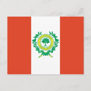 Raleigh, North Carolina Flag Postcard