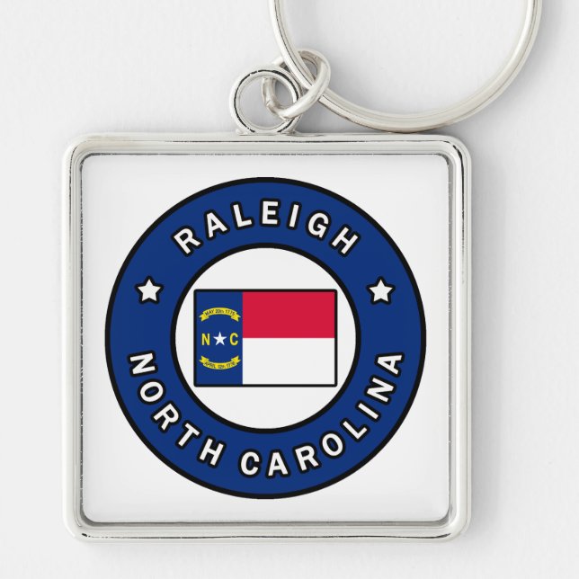 Raleigh North Carolina Key Ring (Front)