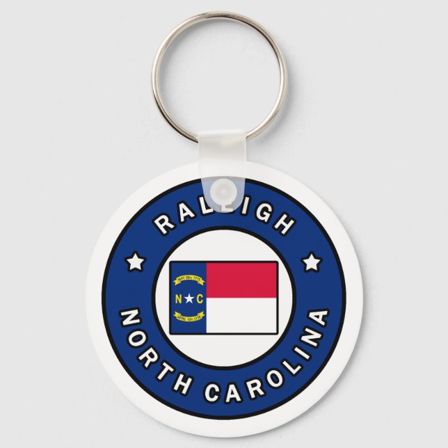 Raleigh North Carolina Key Ring (Front)
