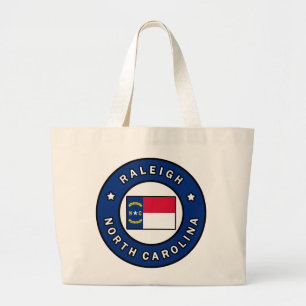 Raleigh North Carolina Large Tote Bag