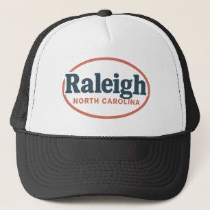 Raleigh North Carolina Oval Logo – Classic City Trucker Hat