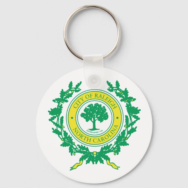 Raleigh, North Carolina Seal Key Ring (Front)