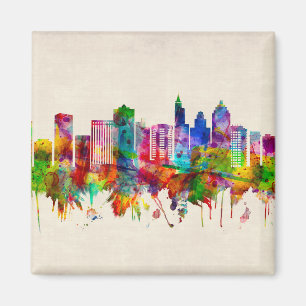 Raleigh North Carolina Skyline Magnet