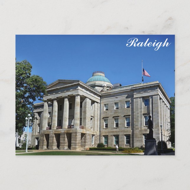 Raleigh North Carolina State Capitol Travel Photo Postcard (Front)