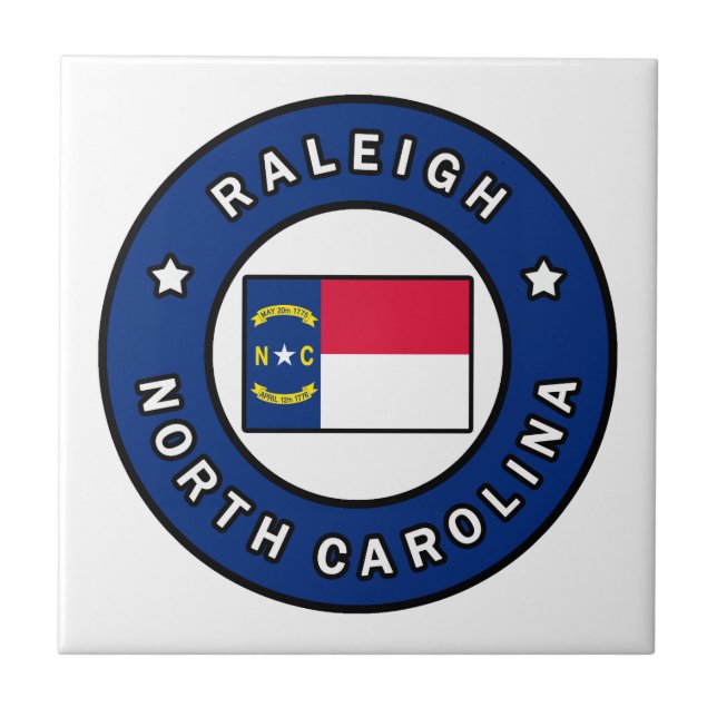 Raleigh North Carolina Tile (Front)